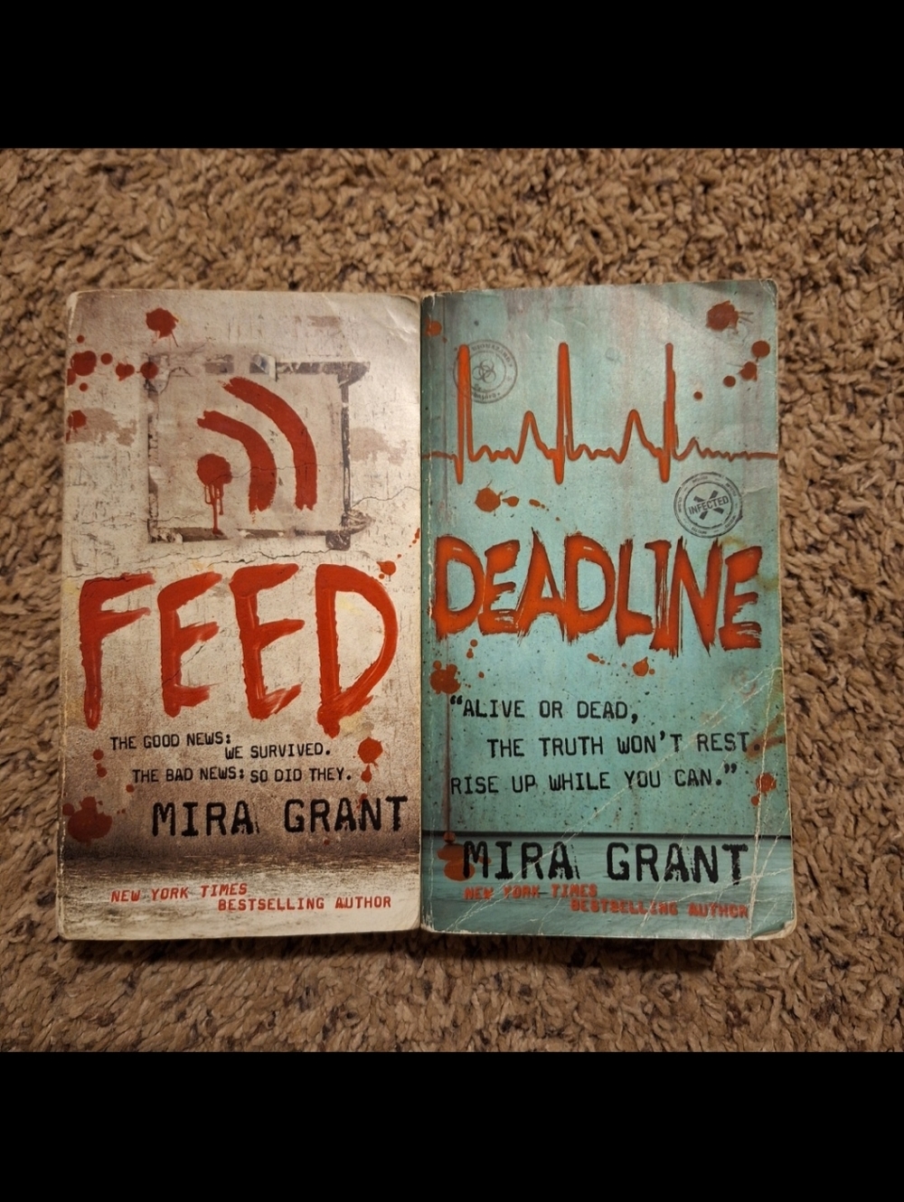 The Newsflesh Trilogy: Books 1 Feed & 2 Deadline by Mira Grant